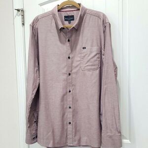 Beach & Barn Mens Stretch Oxford, Long Sleeve, SIZE XL